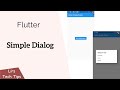 Flutter: Simple Dialog