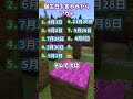 最後まで生き残れるかな？誕生日を言われたらアウト！ マイクラ minecraft shorts