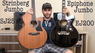 Epiphone EJ200 vs Strimberg EJ25 - Renatinho Stauros