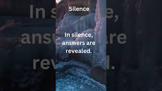 Silence  #meditation #relaxingmusic #spiritual #zenquotes #alanwatts