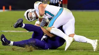 Kiko Alonso- HUGE HIT on Joe Flaco leads to fight | Dolphins vs Ravens