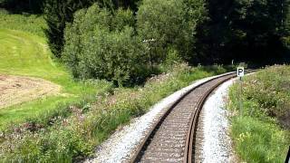 Führerstandsmitfahrt auf der Ilztalbahn von Röhrnbach nach Fürsteneck