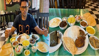 KOSHE KOSHA Park Street Shareable Mahabhoj Thali ft. Bhetki Paturi & Mutton Kosha😋Best Bengali Thali