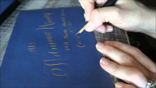 Wedding Calligrapher-A Day in the Life No.1 Addressing Envelopes