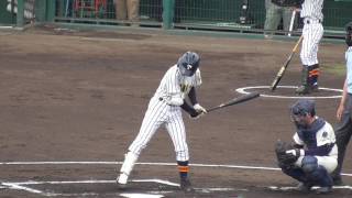 【レフト前ヒット】2017/05/03宮下 勝利(東淀中※東淀川ブラックジャガーズ→帝京第五高3年)第一打席