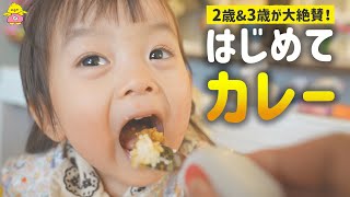 2歳はじめてのカレーに挑戦！