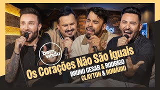 Bruno Cesar e Rodrigo, Clayton \u0026 Romário - Os Corações Não São Iguais