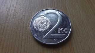 2 KC coin of the Ceska Republika from 1994 in HD