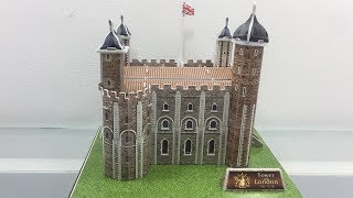 DIY Miniature Tower of London ~ 3D Paper Super Puzzle