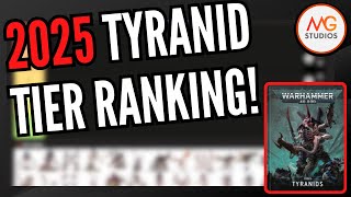 2025 Tyranid Codex Tier Ranking | January 2025 | Warhammer 40k 10th Ed