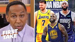 FIRST TAKE | Stephen A. breaks silence on LeBron's future after unreal Doncic-Anthony Davis trade