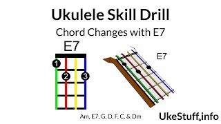 Ukulele Skill Drill: Chord Changes with E7