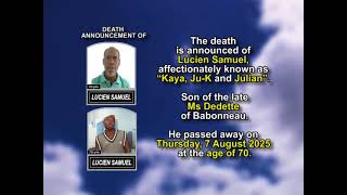 Lucien Samuel ~ Medium Obituary