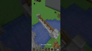 how to build a BETTER BRIDGE in minecraft!! #shorts