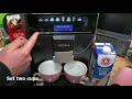 How to make two cups Cafe Crema in one go Siemens Fully automatic coffee machine EQ.6 plus DIY