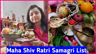 Shiv Ratri Samagri List | Mahashivratri 2023 Samagri List #mahashivratri #samagrilist #shiv #puja