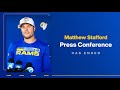 matthew stafford looks ahead to sunday s week 7 matchup vs. former team the detroit lions