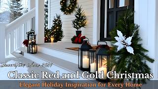 Classic Red and Gold Christmas Decor Ideas 2024: Transform Your Home with Timeless Elegance!