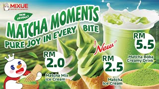 MIXUE Matcha Series is is now available for a limited time!