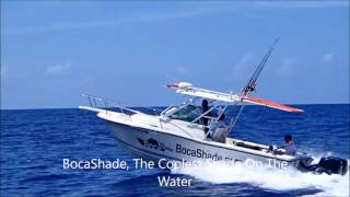 BocaShade Retractable Boat Awning