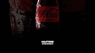 Halftones in After Effects without using plugins #aftereffects #halftone #tutorial #cocacola #motion