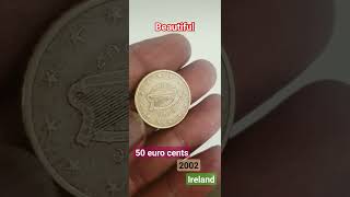 50€ Euro Cents 2002 Ireland #ytshorts #coins #rarecoins