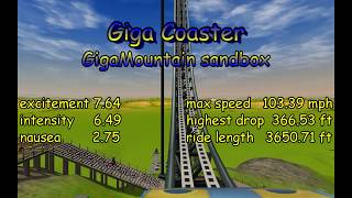 RCT3 Giga Coaster - Giga Mountain sandbox