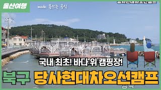 [울산여행] 국내최초 바다 위 캠핑장!🌊 당사현대차오션캠프