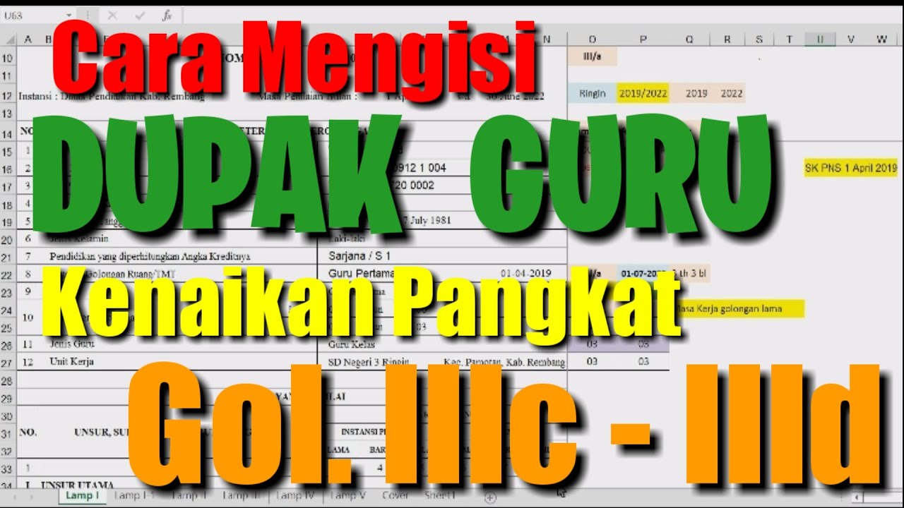 DUPAK Kenaikan Pangkat Guru Golongan III C Ke III D - Jabatan ...