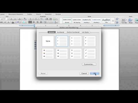 How to Align Bullets in Microsoft Word 07 : Microsoft Word Help