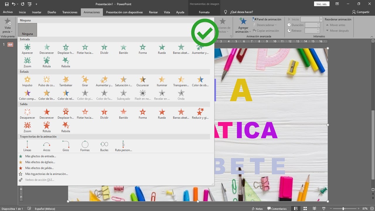 Como Poner Animaciones A Textos En Power Point Fácil Y Rápido ! 🎨🎨🎨 ...