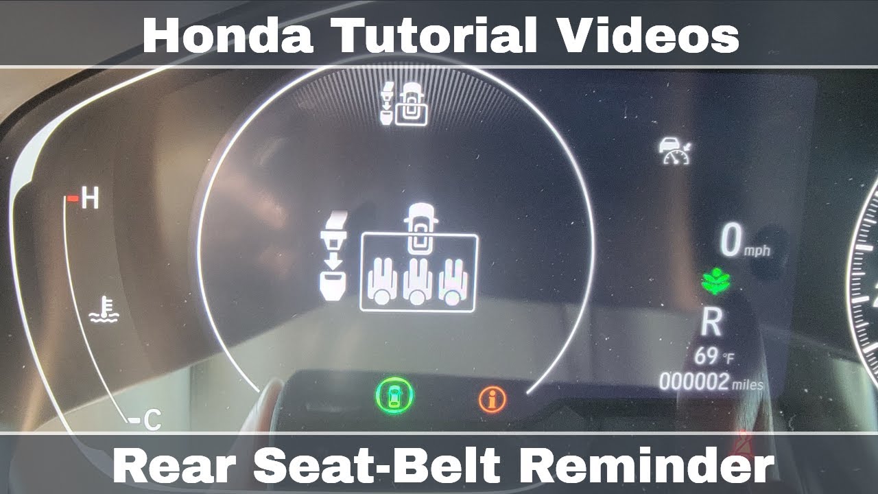 Rear Seat-Belt Reminder - YouTube