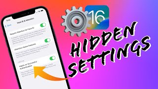 iOS 16 New HIDDEN Settings in iPhone I What are New Settings in iOS 16 Update I iOS 16 Beta 1
