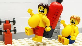 Lego Gym Food Fail - Body Building