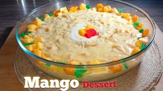 mango vermicelli kheer | mango seviyan recipe | mango dessert recipe | mango delight