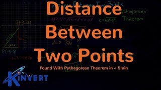 Distance Between Two Points with Pythagorean Theorem in Less Than 5 Minutes