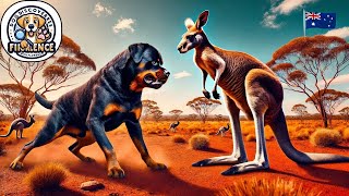 Rottweiler vs. Kangaroo: A Thrilling Battle of Strength and Agility