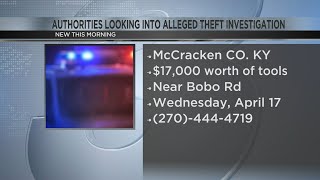McCracken County authorities looking into alleged theft investigation