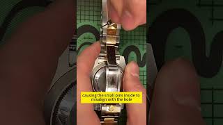 How to disassemble a Rolex watch strap？