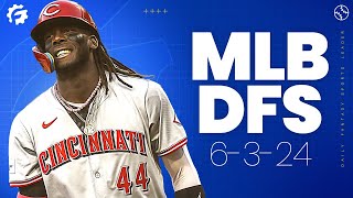 MLB DFS Picks & Strategy for DraftKings & FanDuel (6/3/24)