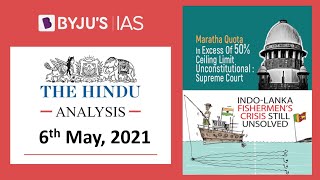 'The Hindu' Analysis for 6th May, 2021. (Current Affairs for UPSC/IAS)