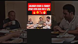 SALMAN KHAN FAMILY EATING BIRYANI FATHER SALIM KHAN \u0026 ARBAAZ KHAN | #shorts