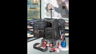 Kemier Travel Makeup Train Case - Professional Makeup Case