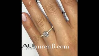 1.0 ct Oval Diamond Yellow Gold Engagement Ring