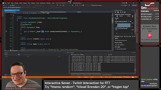 Coding Twitch Interaction for Final Fantasy 7 - WPF - C# - .NET Core - Ep 205