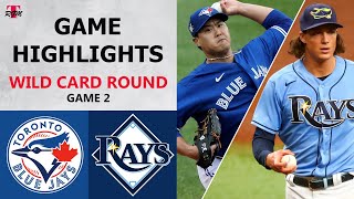 Toronto Blue Jays vs. Tampa Bay Rays Game 2 Highlights | Wild Card Round (2020)