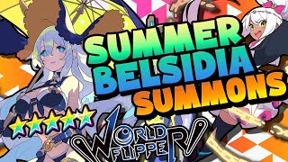 Praying for Summer Belsidia! Limited Summer Summons Round 2! | World Flipper