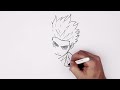 how to draw gojo hollow nuke step by step jjk