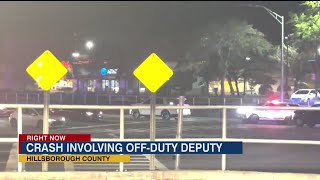 Pedestrian seriously injured after crash with off-duty HCSO deputy