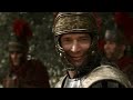 mark antony tells augustus when in doubt attack rome hbo hd scene